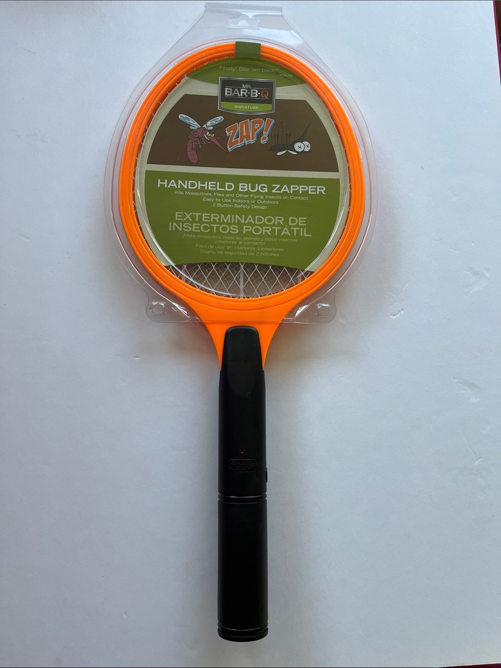 Orange Handheld Bug Zapper Racket - Picture 6 of 6